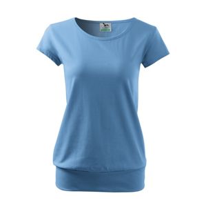 MALFINI Dámske tričko City - Nebesky modrá | XL