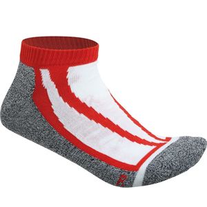 James & Nicholson Športové ponožky nízke JN209 - Červená | 35-38