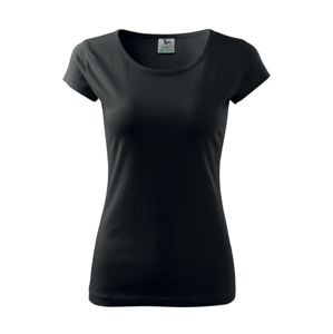 MALFINI Dámske tričko Pure - Čierna | M