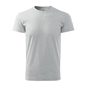 MALFINI Pánske tričko Basic - Svetlošedý melír | XS