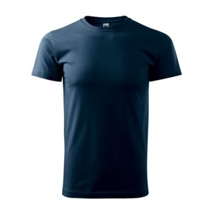 MALFINI Pánske tričko Basic - Námornícka modrá | S