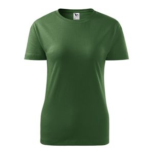 MALFINI Dámske tričko Basic - Fľaškovo zelená | XS
