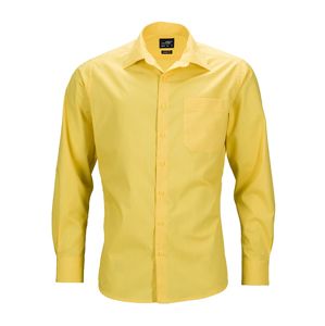 James & Nicholson Pánska košeľa s dlhým rukávom JN642 - Žlutá | XXXXXL