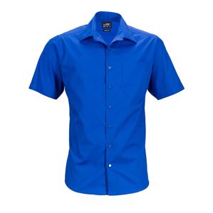 James & Nicholson Pánska košeľa s krátkym rukávom JN644 - Kráľovská modrá | XL