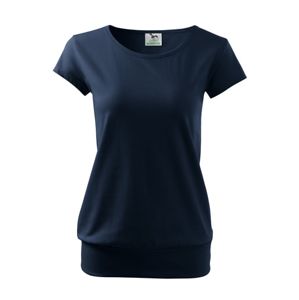 MALFINI Dámske tričko City - Námornícka modrá | XL