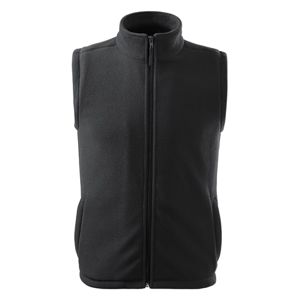 MALFINI Fleecová vesta Next - Ebony gray | XL