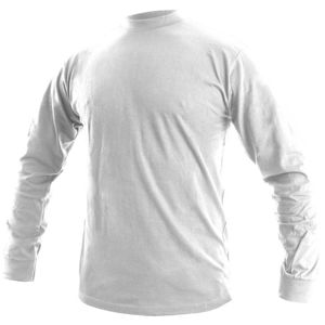 Canis Pánske tričko s dlhým rukávom PETR - Biela | XL