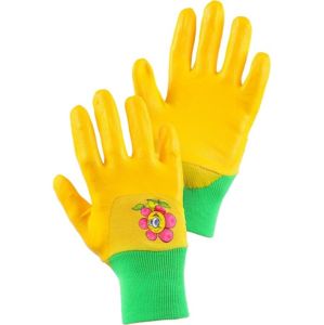Canis Detské pracovné rukavice Drago - Žltá | 5 rokov