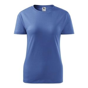 MALFINI Dámske tričko Basic - Azúrovo modrá | S