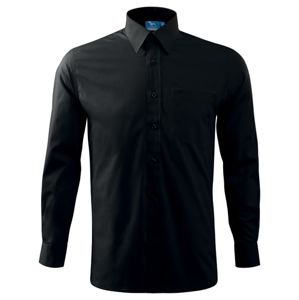MALFINI Pánska košeľa Style Long Sleeve - Čierna | XXXL