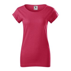 MALFINI Dámske tričko Fusion - Červený melír | L