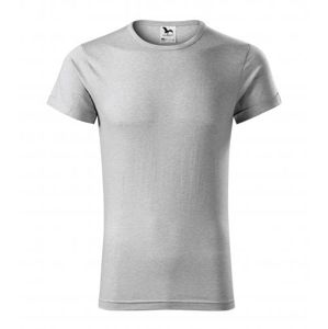 MALFINI Pánske tričko Fusion - Strieborný melír | XXL