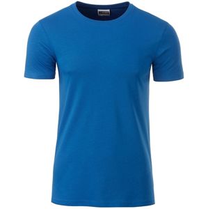 James & Nicholson Klasické pánske tričko z biobavlny 8008 - Kráľovská modrá | S