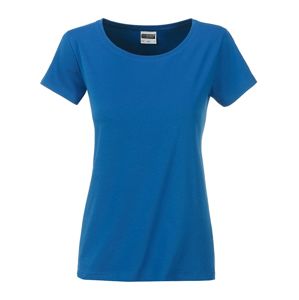 James & Nicholson Klasické dámske tričko z biobavlny 8007 - Kráľovská modrá | XL